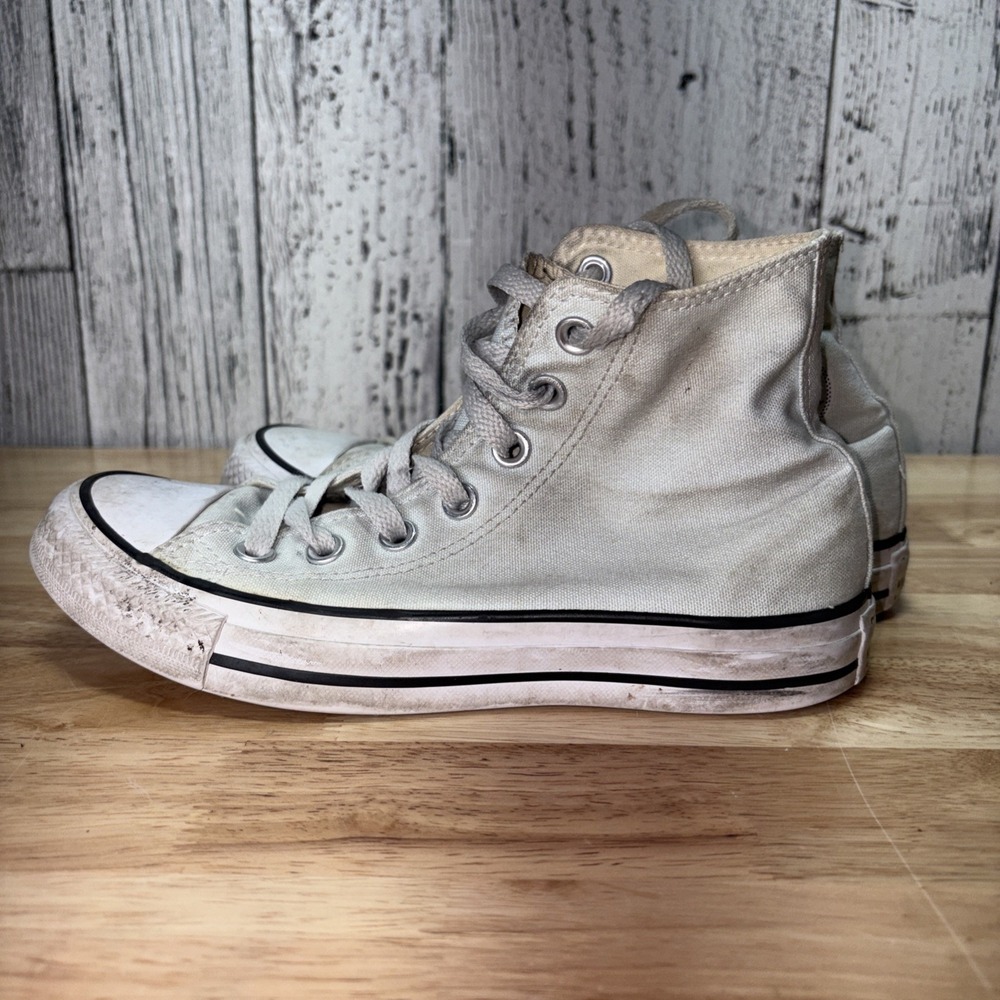 Converse Chuck Taylor All Star High Top Lace Up Canvas Sneakers Light  Green W6